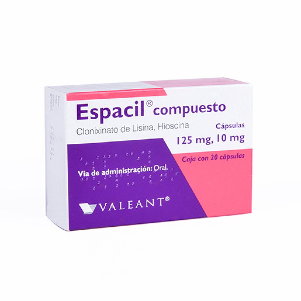 ESPACIL COMPUESTO 125/10 mg 20 Cápsula(s)