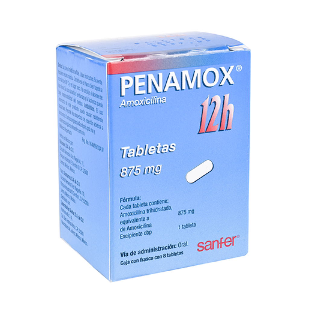PENAMOX 12H 875 mg 8 Tableta(s)