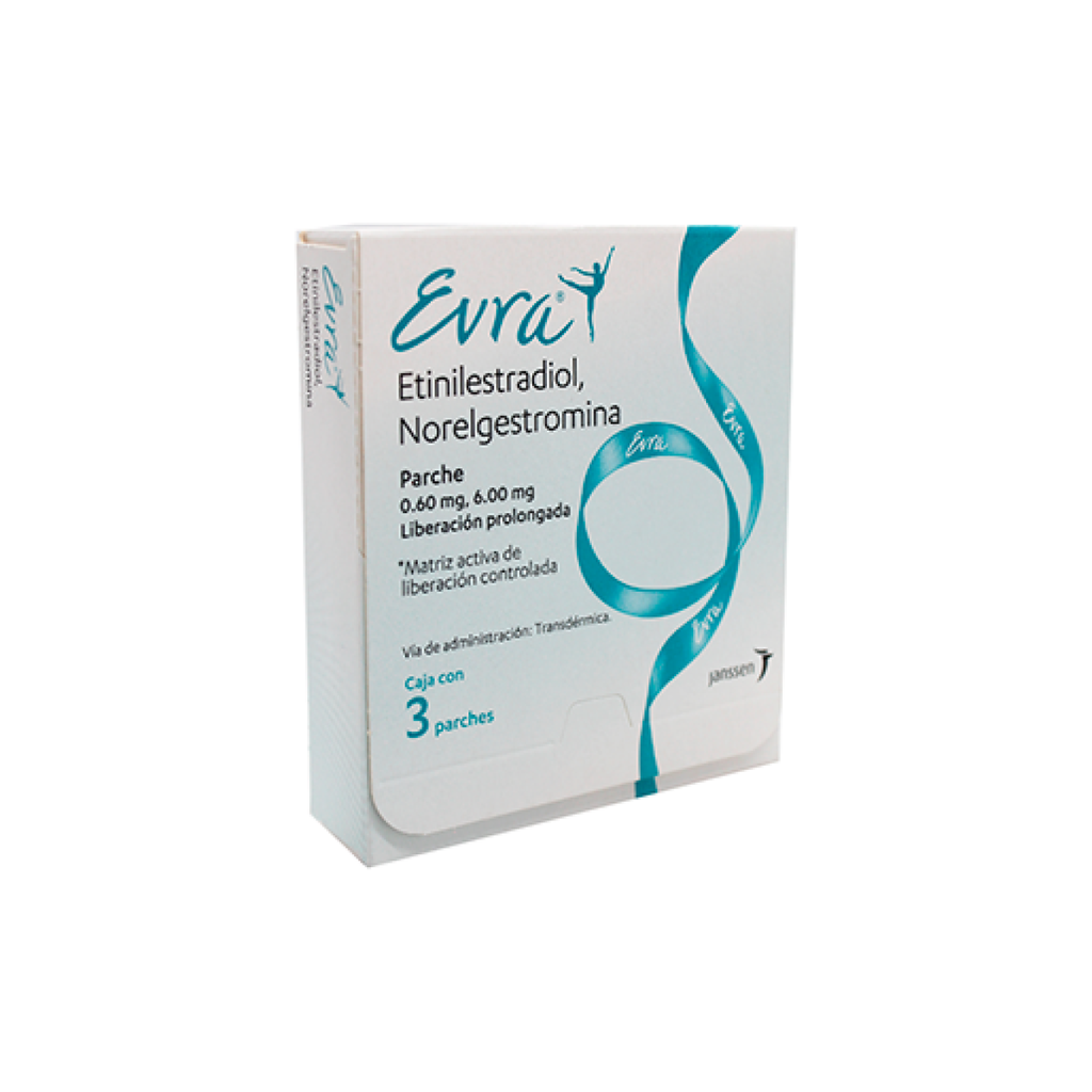 EVRA 6 mg /600 mcg 3 Parche