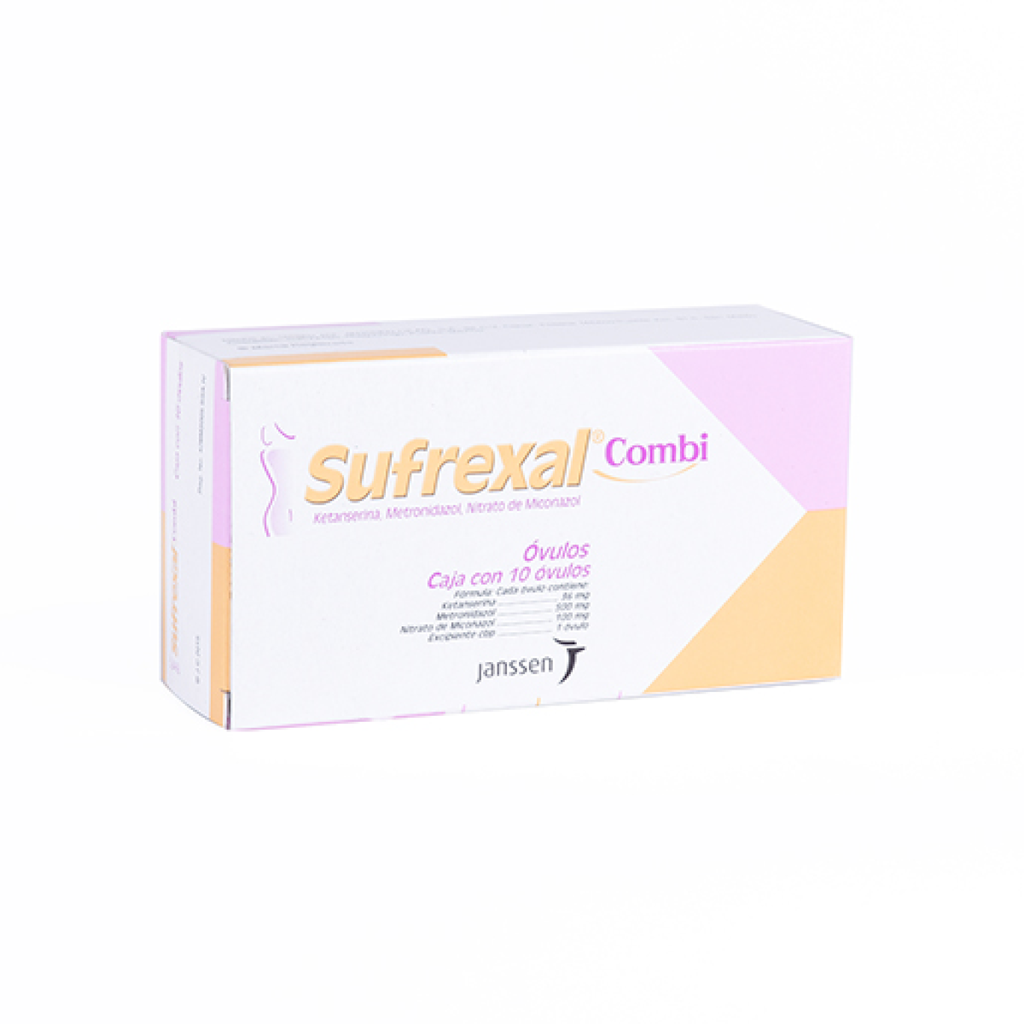 SUFREXAL COMBI 36/500/100 mg 10 Óvulo