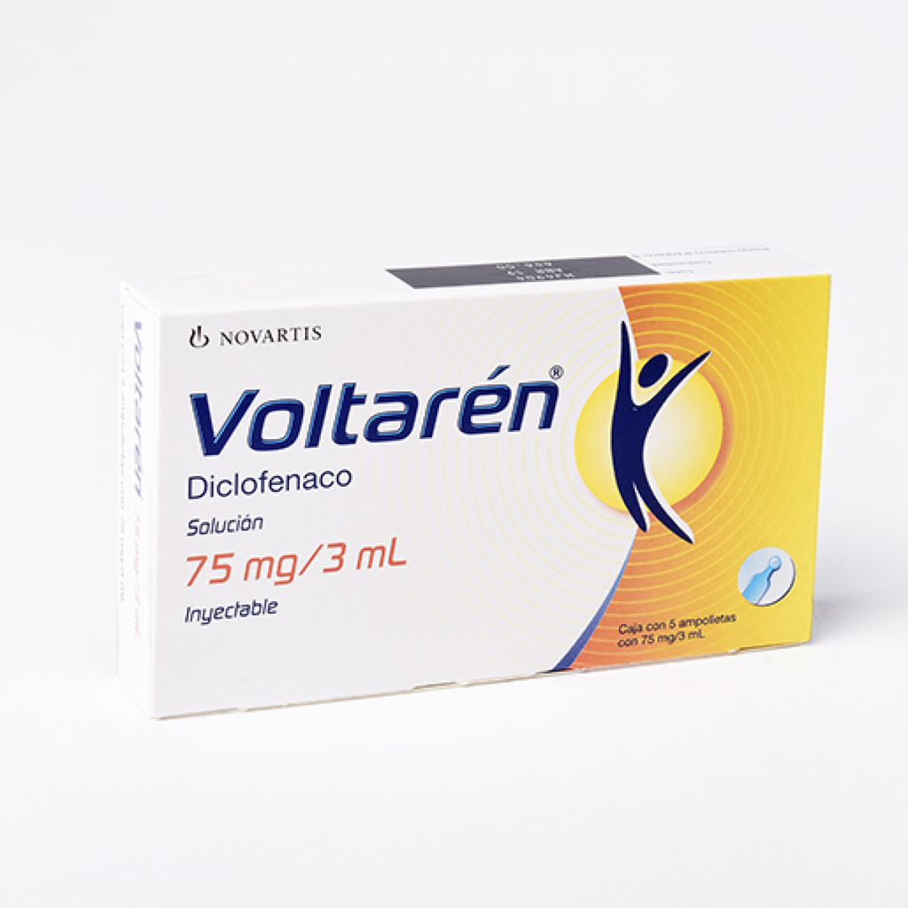 VOLTAREN 75 mg 5 Ampolleta