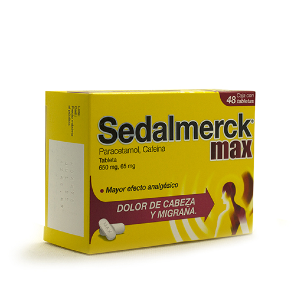 SEDALMERCK MAX 650/65 mg 48 Tableta(s)