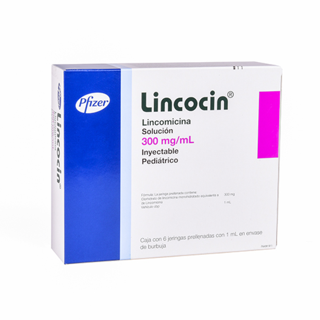 LINCOCIN PED 300 mg 6 Jeringa