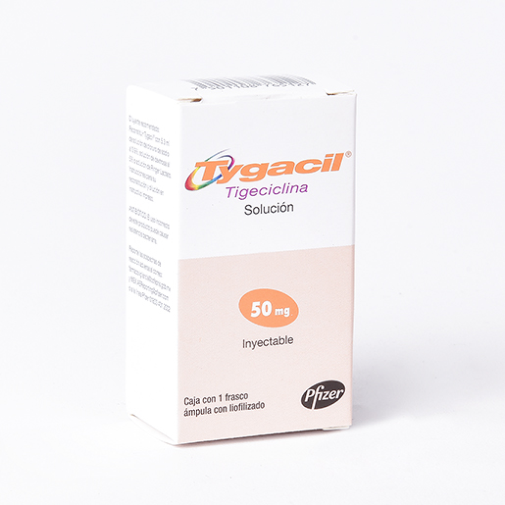 TYGACIL 50 mg 1 Frasco Ámpula