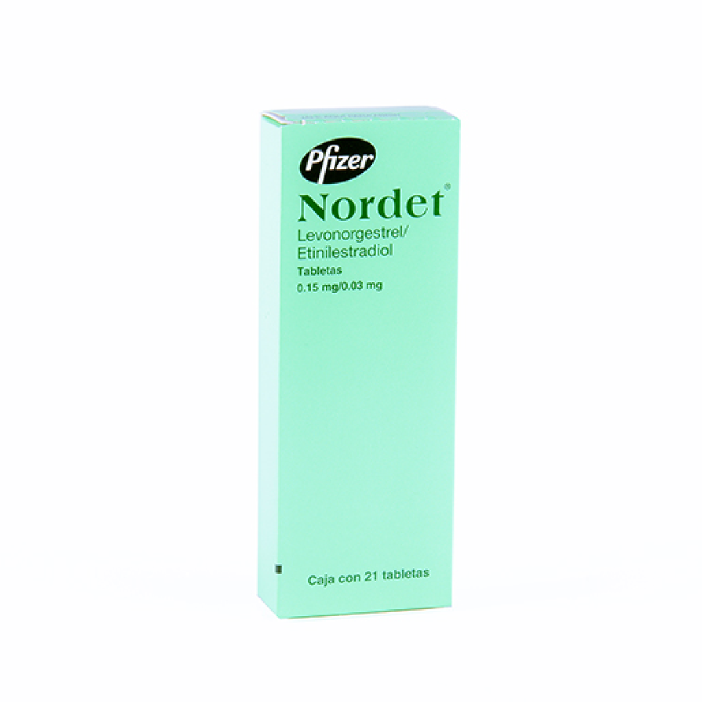 NORDET 0.03/0.15 mg 21 Grageas