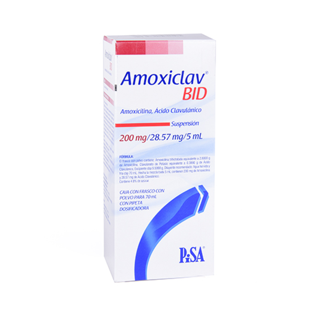 AMOXICLAV BID 200/28.57 mg/5 ml 70 Mililitro