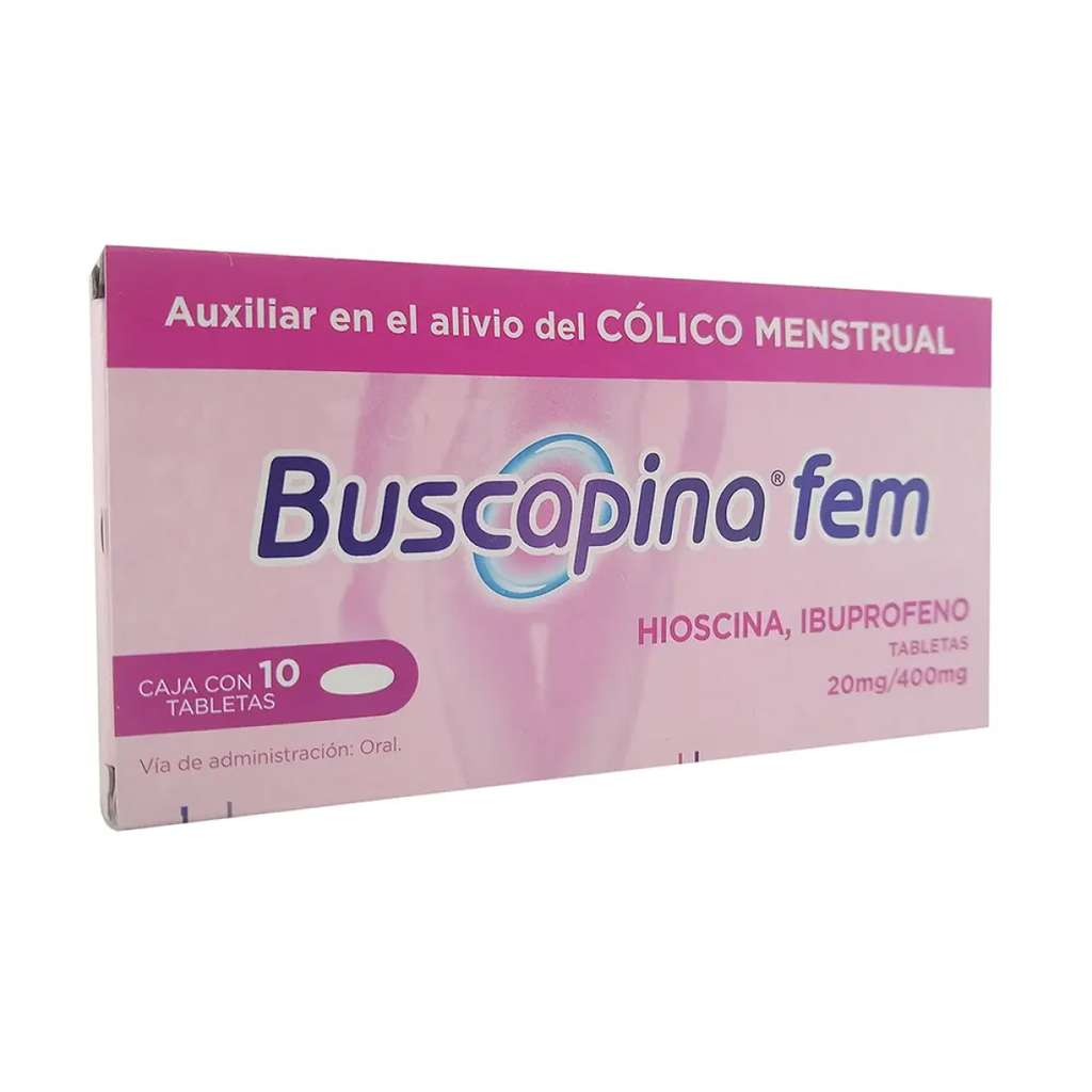 BUSCAPINA FEM 20/400 mg 10 Tableta(s)