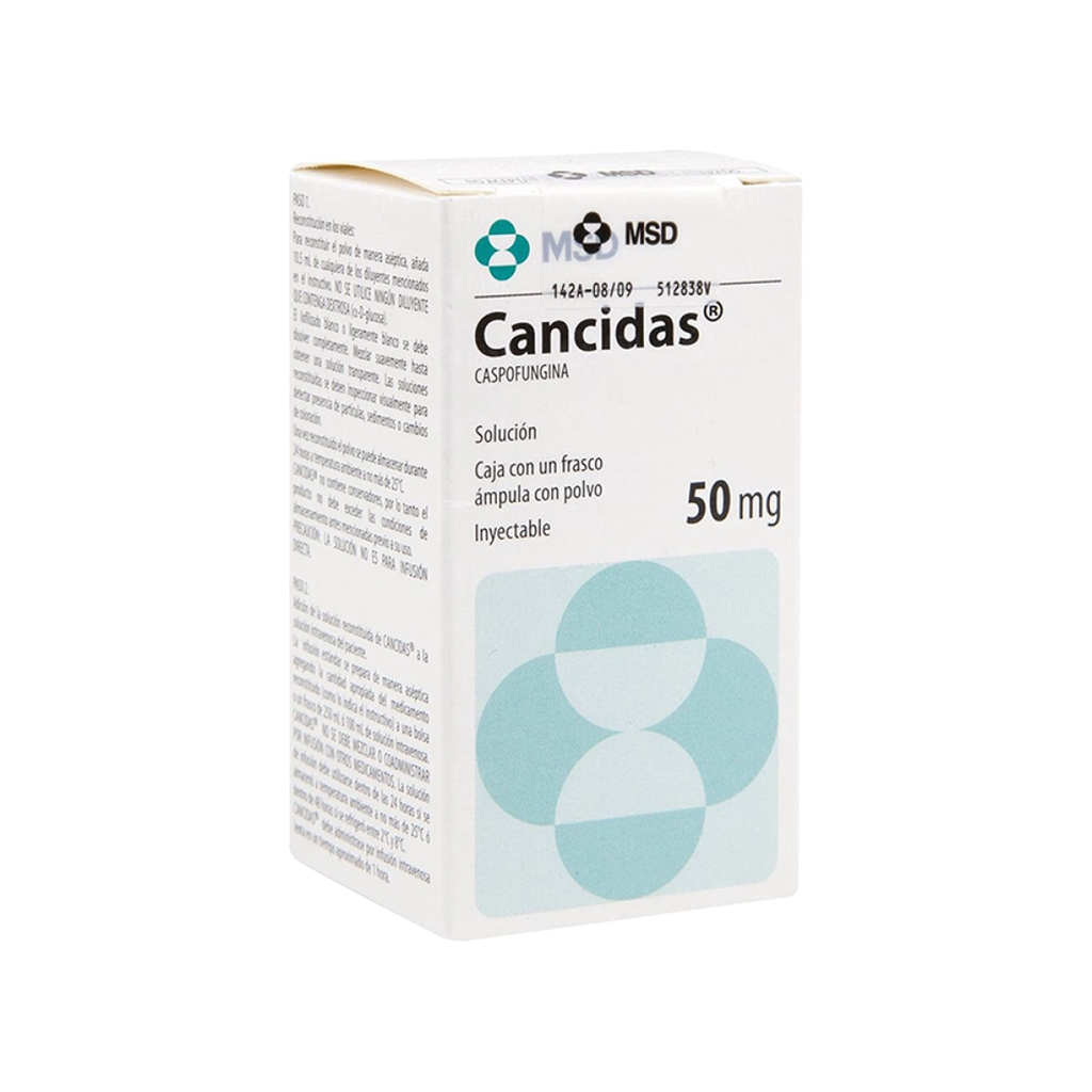 CANCIDAS 50 mg 1 Frasco Ámpula