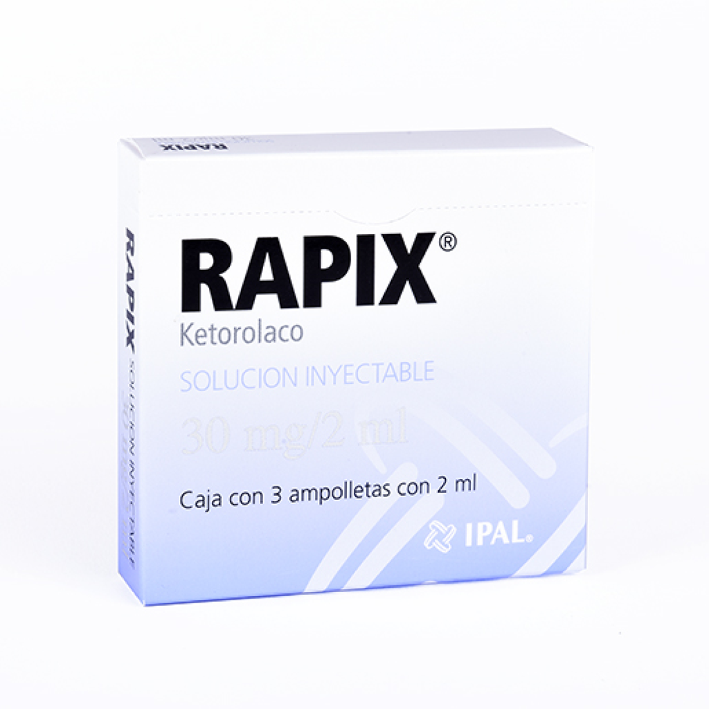 RAPIX 30 mg 3 Ampolleta
