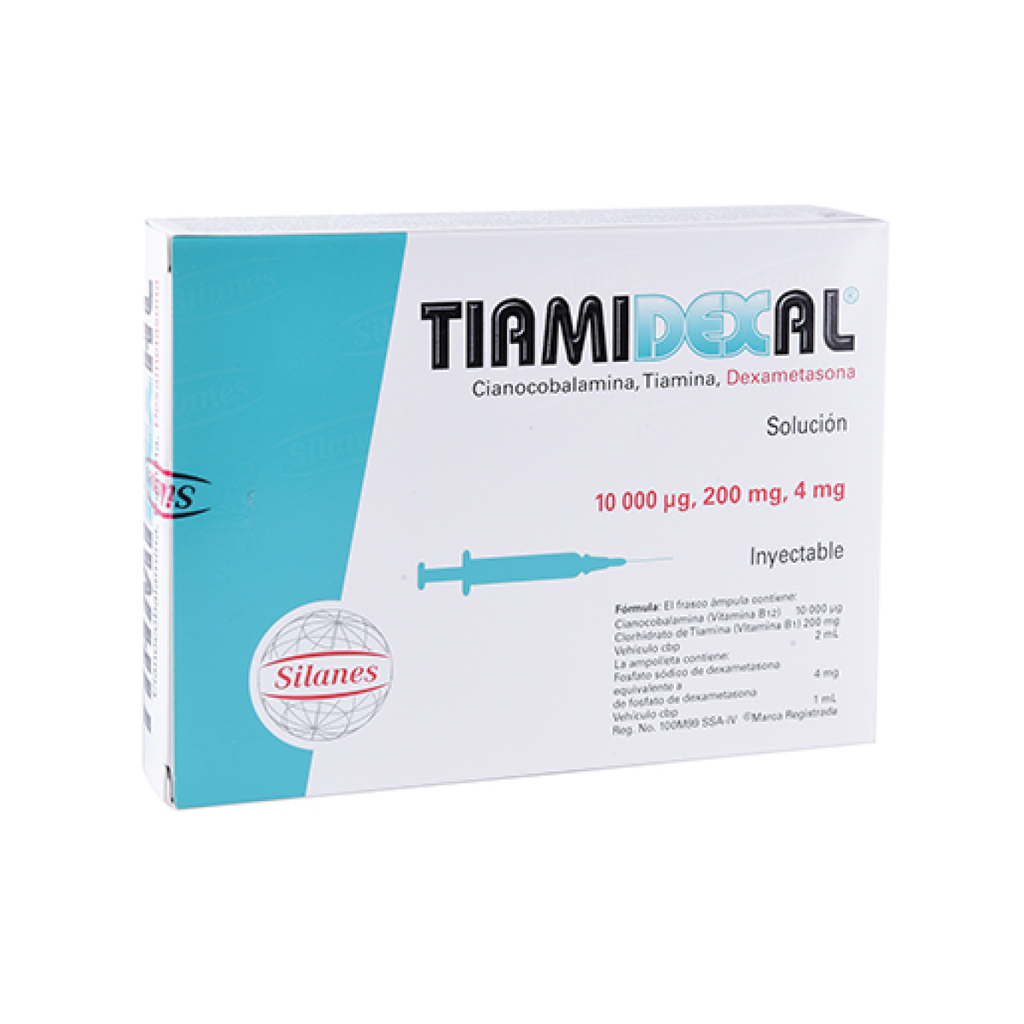 TIAMIDEXAL 10/20/4 mg 3 Frasco Ámpula