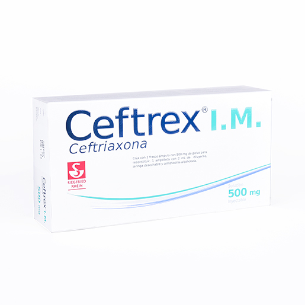 CEFTREX I.M. 500 mg/2 ml 1 Frasco Ámpula