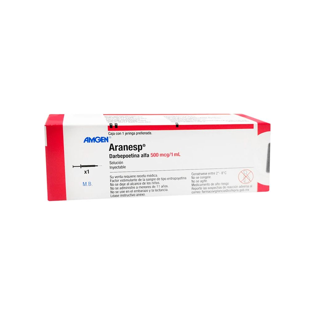 ARANESP 500 mcg 1 Jeringa