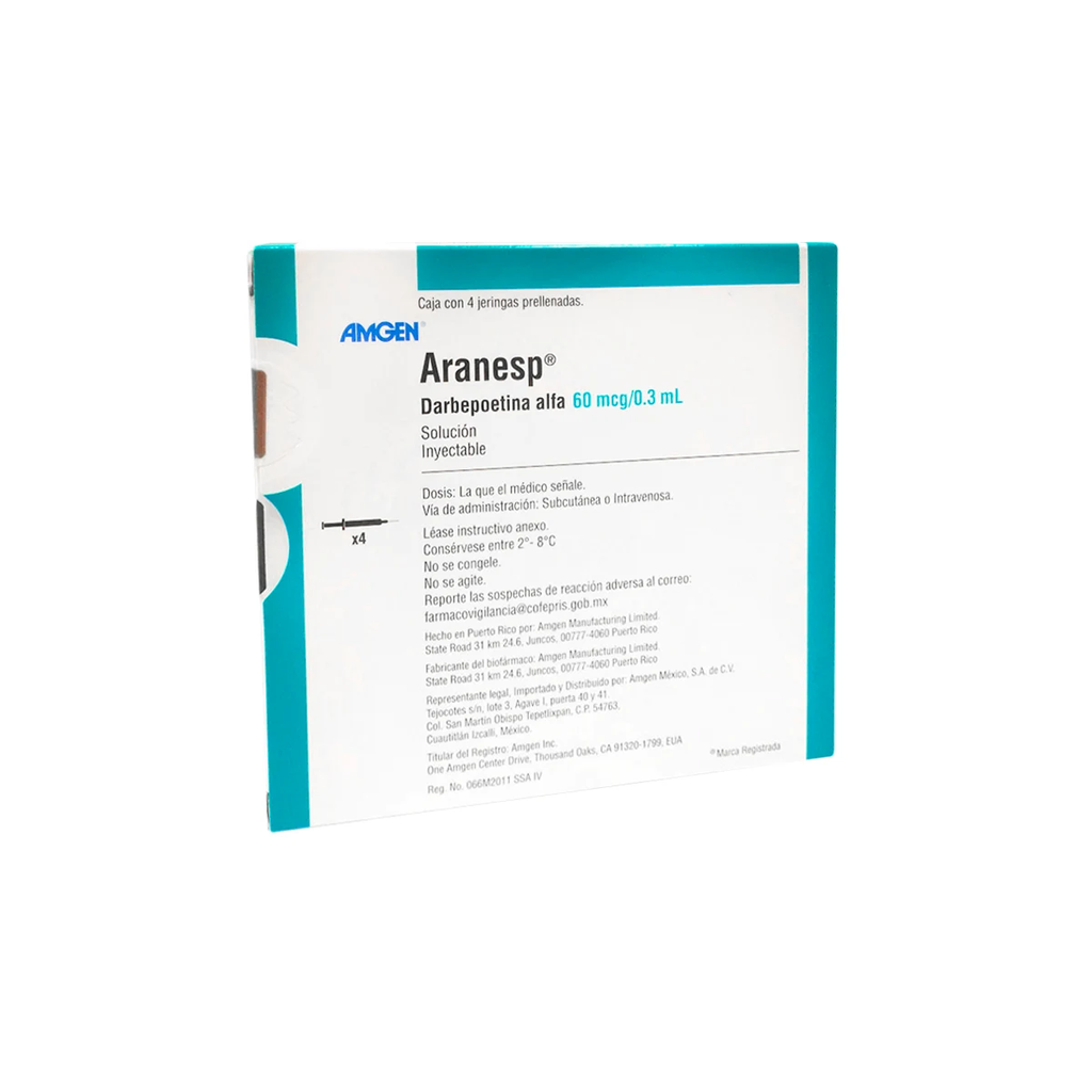 ARANESP 60 mcg 4 Jeringa