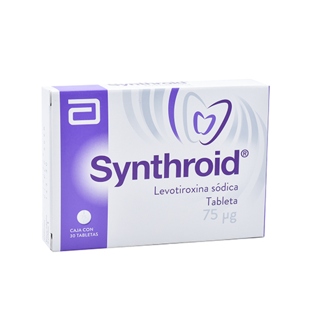 SYNTHROID 75 mcg 30 Tableta(s)