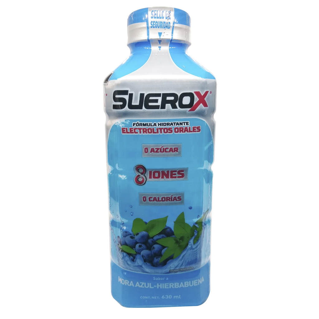 SUEROX MORA AZUL - HIERBABUENA - 630 Mililitros