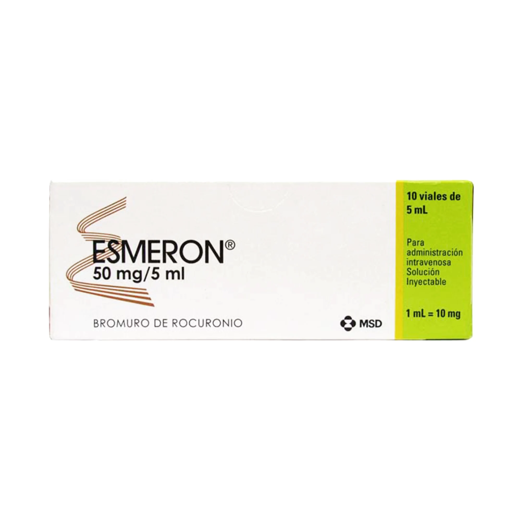 ESMERON 50 mg/5 ml 10 Frasco Ámpula