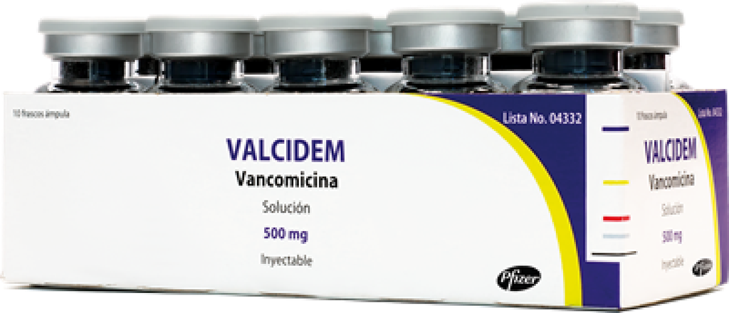 VALCIDEM 500 mg 10 Frasco Ámpula