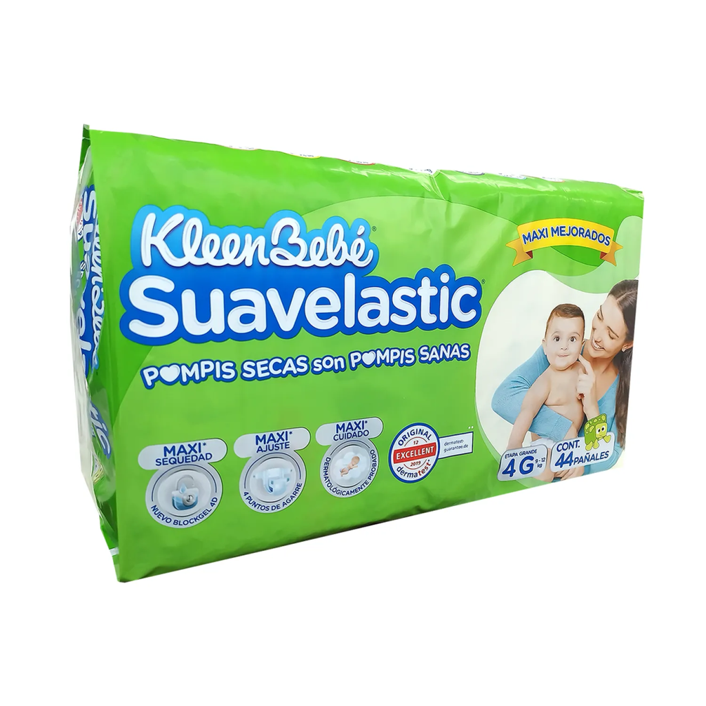 KLEEN BEBE SUAVELASTIC MAX GD E4 GRANDE 40 Pañales