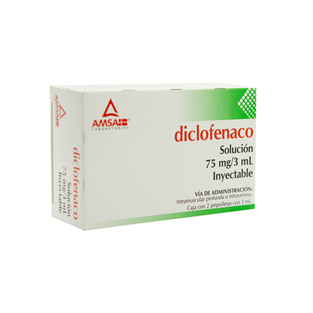 DICLOFENACO INY 75 mg 2 Ampolleta