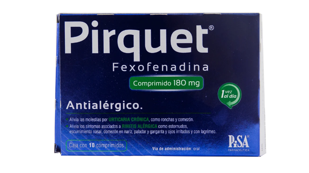 PIRQUET 180 mg 10 Comprimido(s)