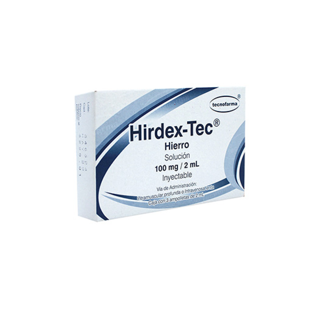 HIRDEX-TEC 100 mg 3 Ampolleta
