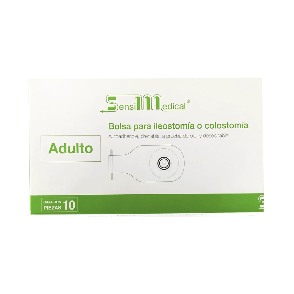 BOLSA PARA COLOSTOMIA ADULTO - 10 Bolsas
