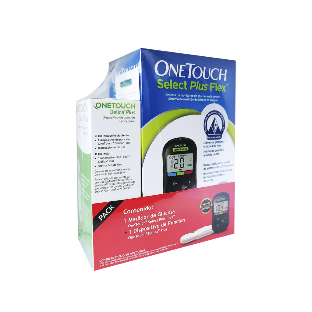 ONE TOUCH MEDIDOR SELECT PLUS FLEX - 1 Medidor