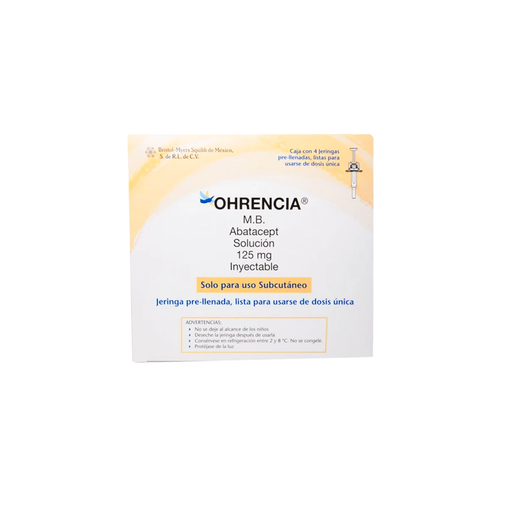 OHRENCIA 125mg/ml 4 Jeringa