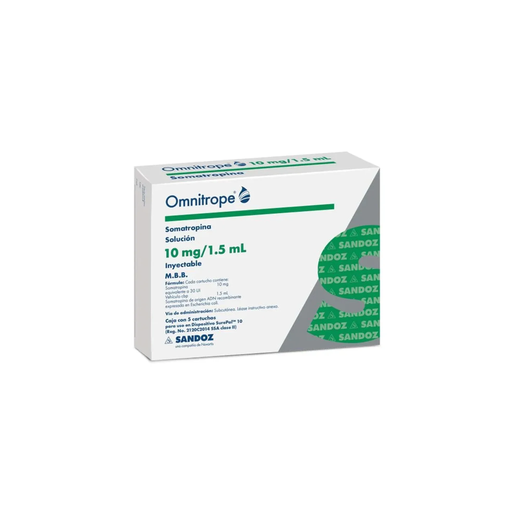 OMNITROPE 10 mg/ 1.5 ml 5 Cartucho