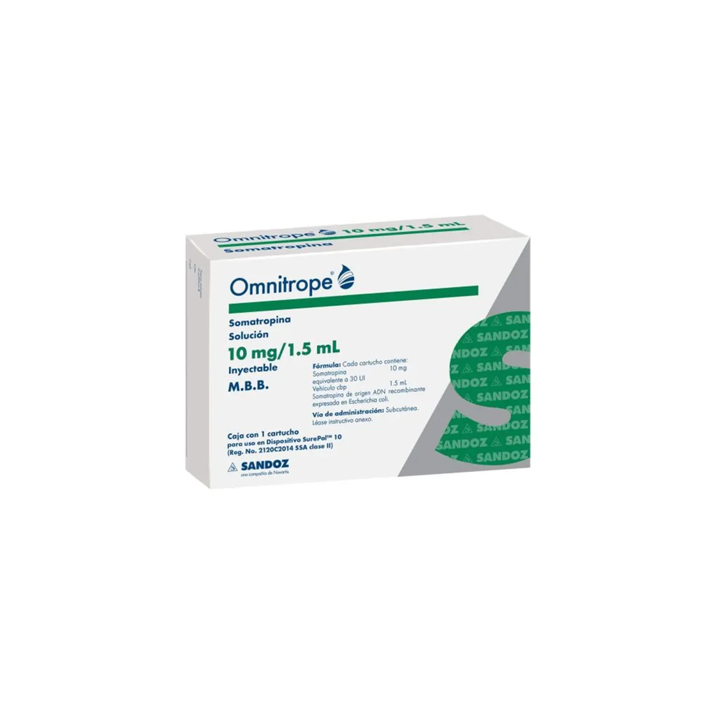 OMNITROPE 10 mg/ 1.5 ml 1 Cartucho