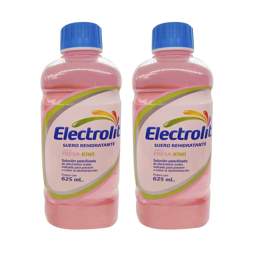 ELECTROLIT FRESA KIWI SEIS PZS CON 625 ML C/U - 6 Piezas