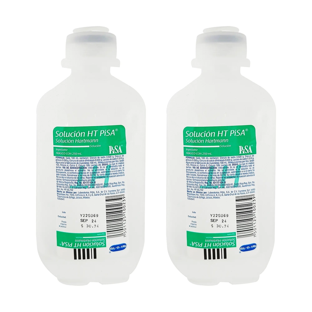 HARTMANN DOS PZS CON 250 ML C/U - 500 Mililitros
