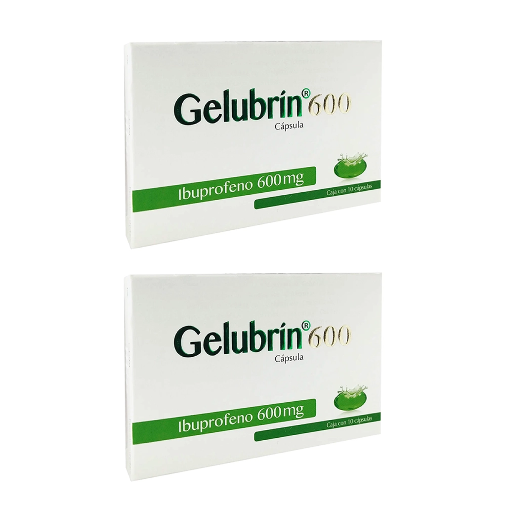 GELUBRIN 600 MG DOS CAJAS CON 10 TABS C/U 600 mg 20 Tableta(s)