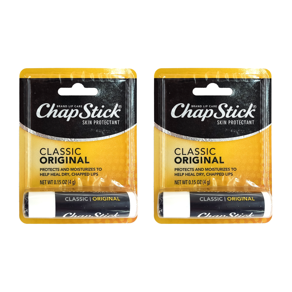 Balsamo Labial Chap Stick Clasico 4g Skin Pack 2 Original 