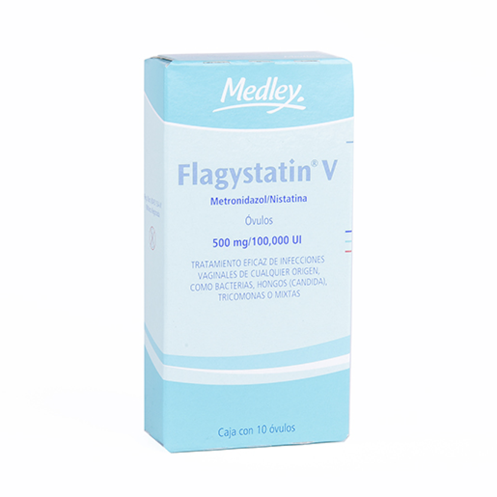 FLAGYSTATIN V 500 mg/100000 UI 10 Óvulo