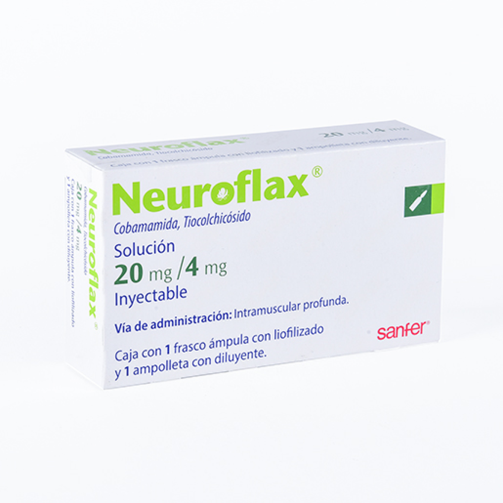 NEUROFLAX 20/4 mg 1 Ampolleta