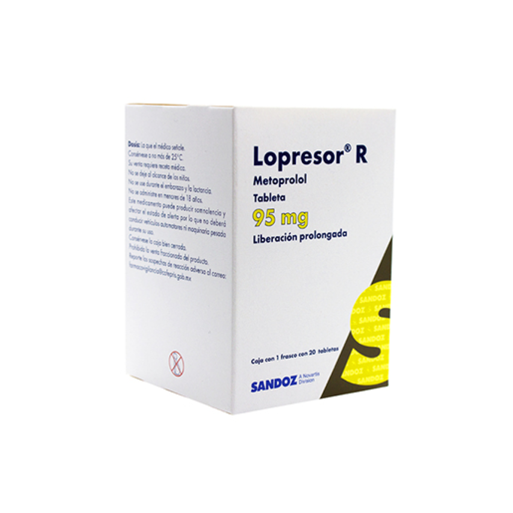 LOPRESOR R 95 mg 20 Tableta(s)