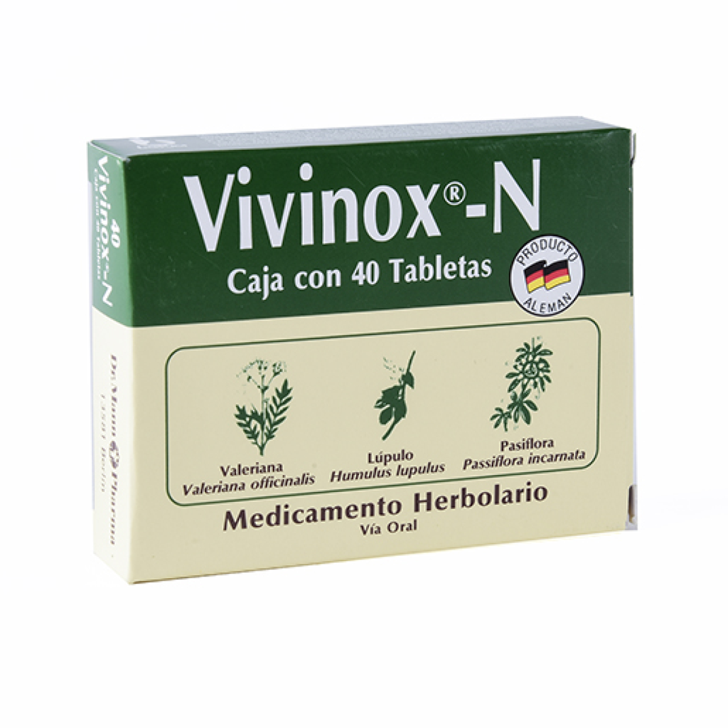 VIVINOX N 72/16/60.9 mg 40 Tableta(s)
