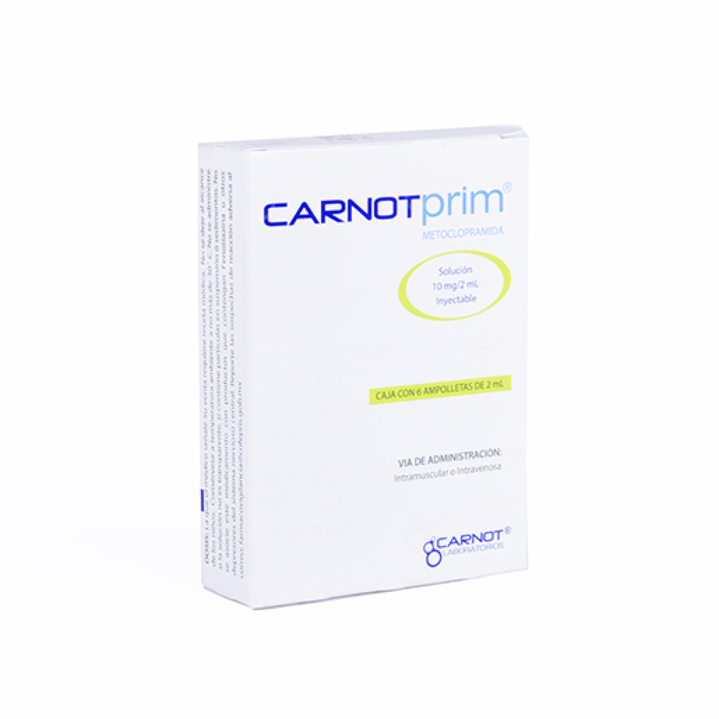 CARNOTPRIM 10 mg 6 Ampolleta