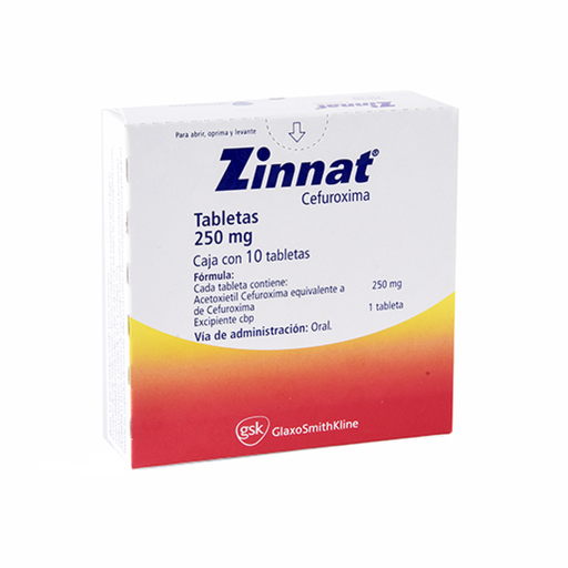 ZINNAT 250 mg 10 Tableta(s)