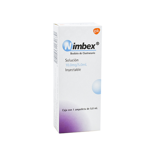 NIMBEX 10.0 mg/5.0 ml 1 Ampolleta