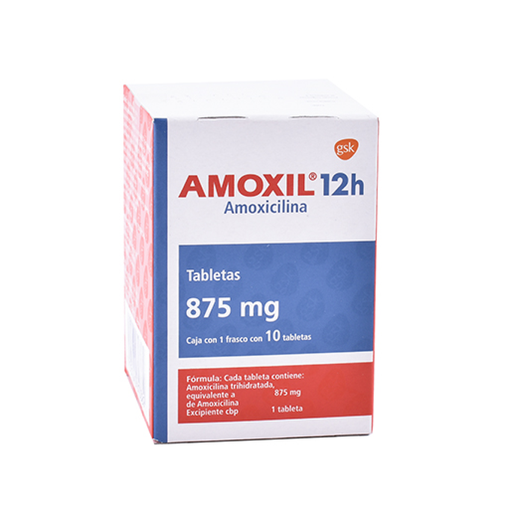 AMOXIL 12H 875 mg 10 Tableta(s)