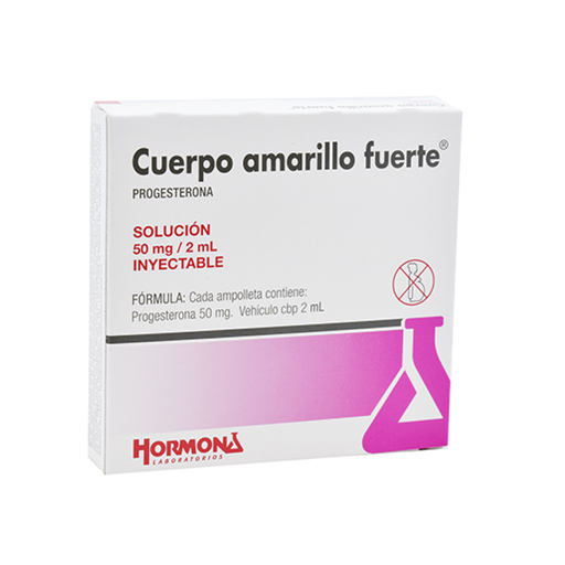 CUERPO AMARILLO FUERTE 50 mg 6 Ampolleta
