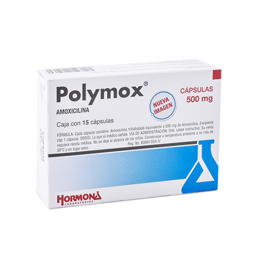 POLYMOX 500 mg 15 Cápsula(s)