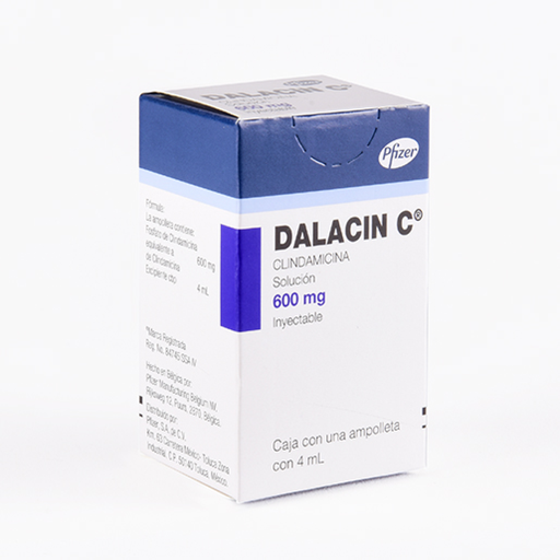 DALACIN C 600 mg/4 ml 1 Ampolleta