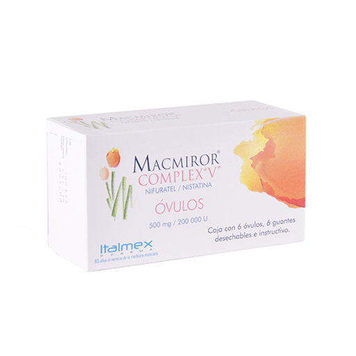 MACMIROR COMPLEX V 500 mg/200000 UI 6 Óvulo