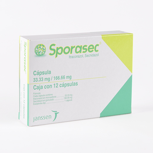 SPORASEC 33.3/166.6 mg 12 Cápsula(s)