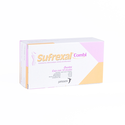SUFREXAL COMBI 36/500/100 mg 10 Óvulo