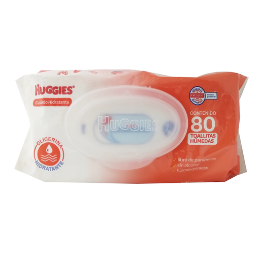 TOALLITAS HUGGIES HUM N/CARE - 80 Toallitas Húmedas