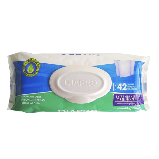 TOALLITAS DIAPRO CON ALOE - 42 Toallitas Húmedas